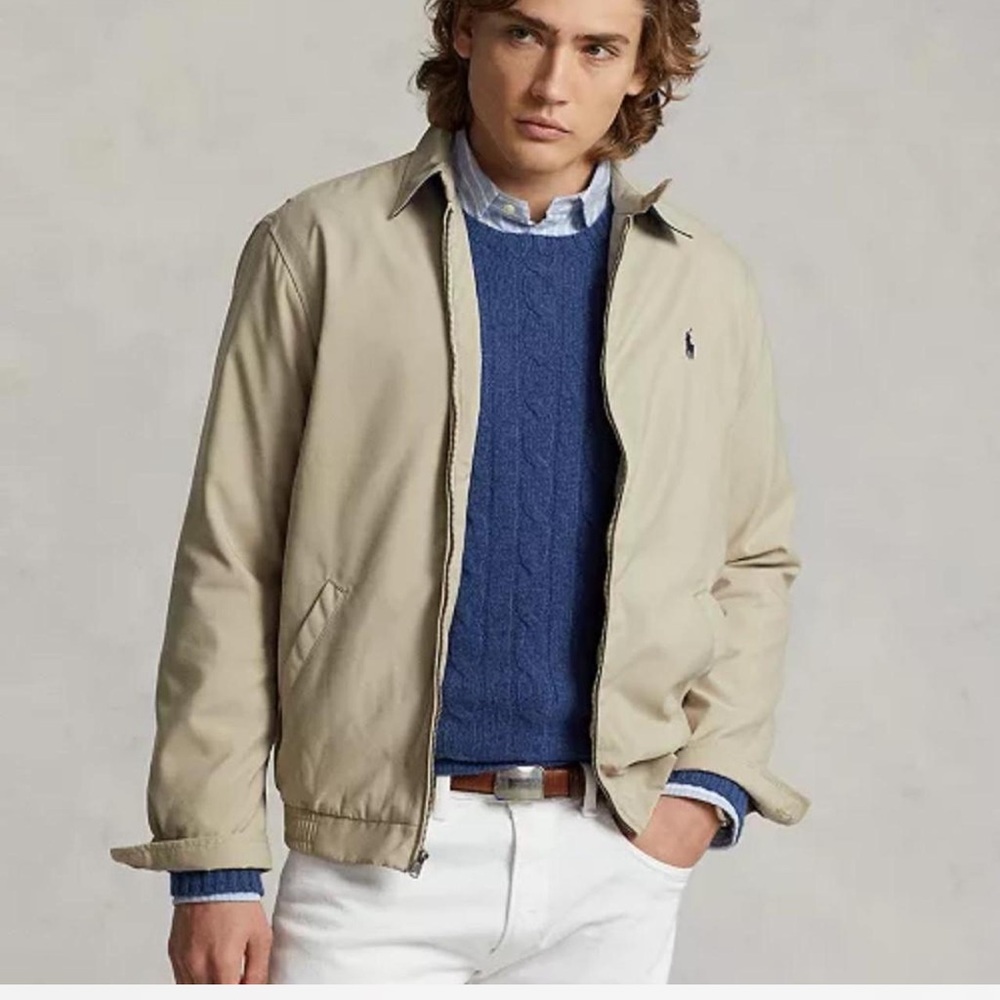 Ralph Lauren Beige Jacket with Navy Layer